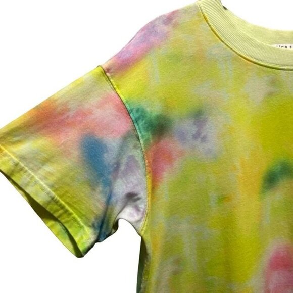 Alice + Olivia Garner Drop Shoulder Boxy T Shirt Dress Tie-Dye  Size Medium - Picture 6 of 11